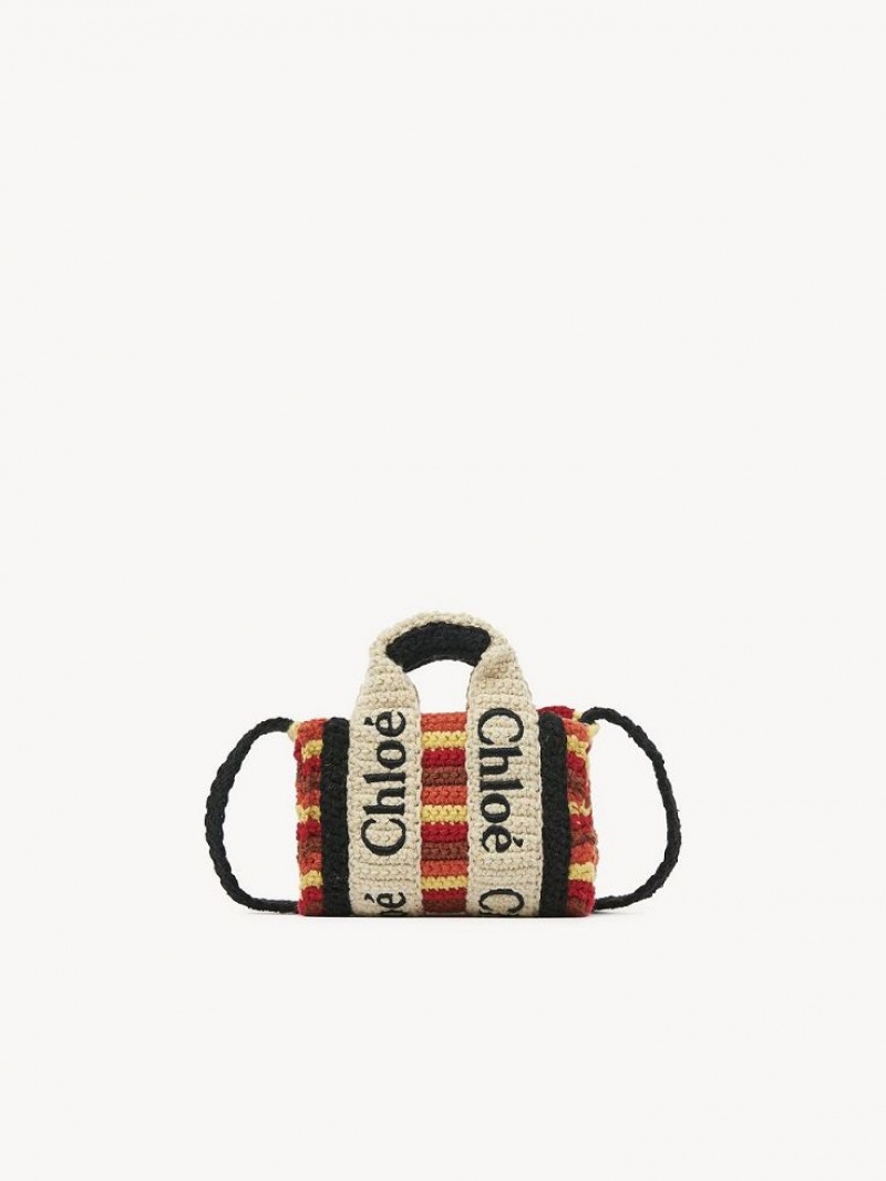 Chloe Woody Nano Crossbody Laukut Monivärinen Ruskea | CHE-SR13523