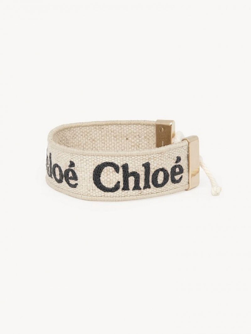 Chloe Woody Rannekorut Beige Mustat | CHE-SR14440