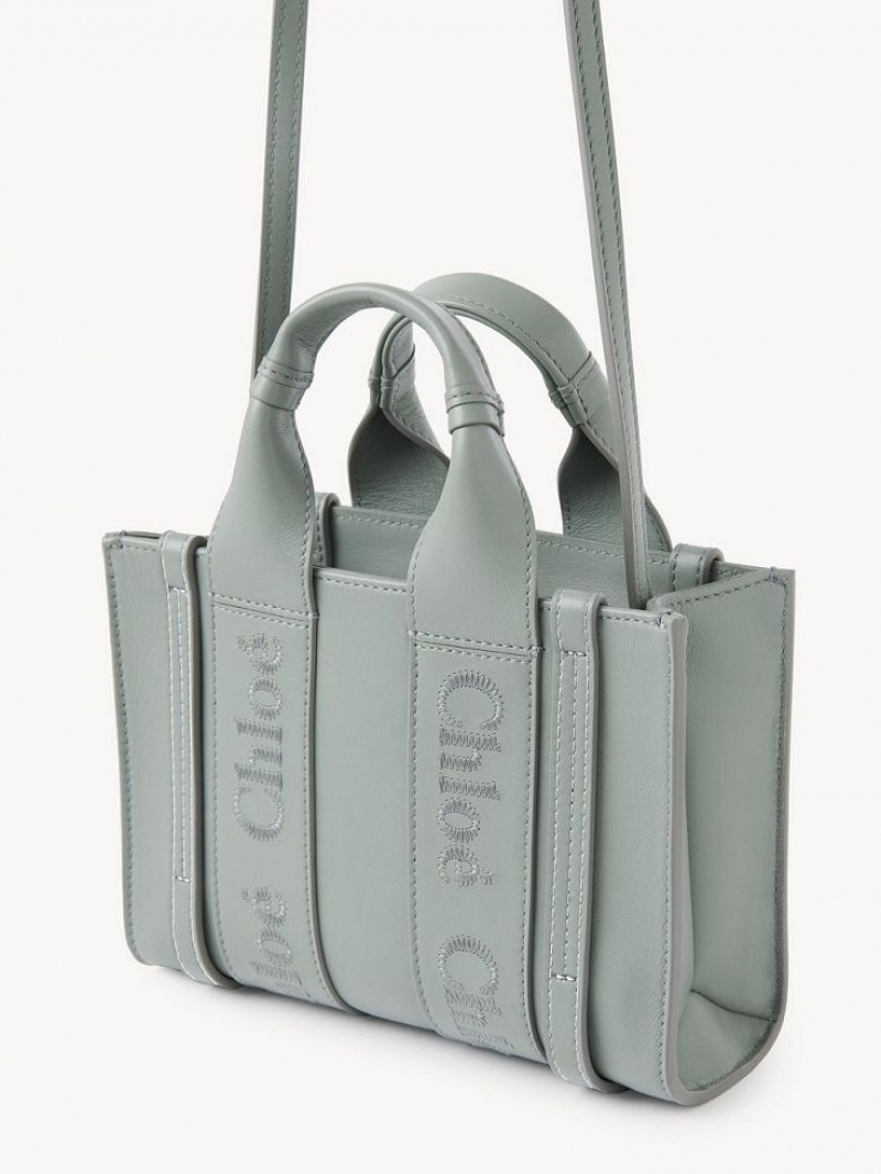 Chloe Woody Tote 1 Mini Laukut Vihreä | CHE-SR13697