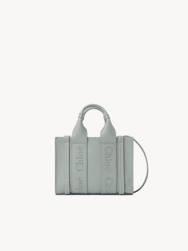 Chloe Woody Tote 1 Mini Laukut Vihreä | CHE-SR13697