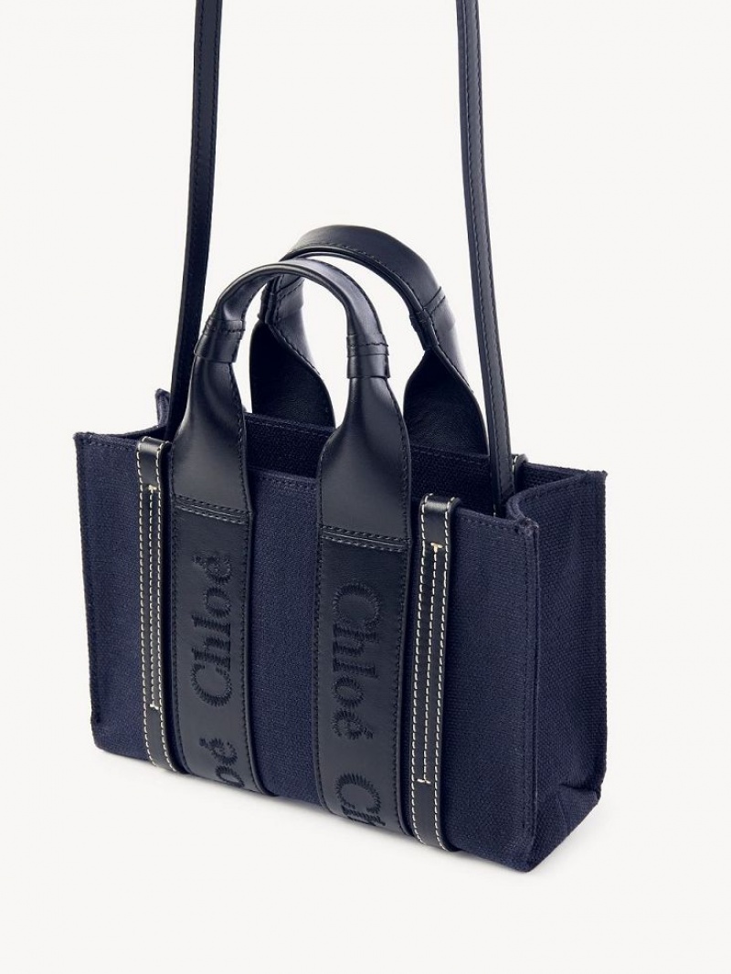 Chloe Woody Tote 4 Mini Laukut Syvä Sininen | CHE-SR13699