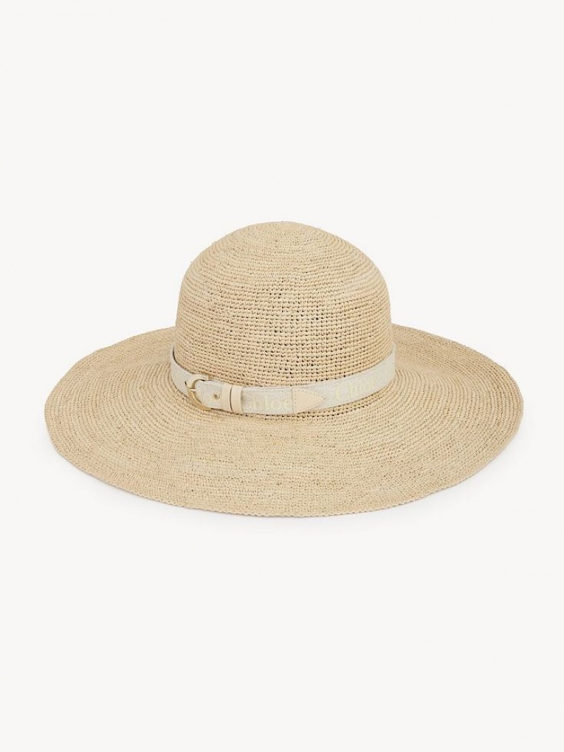 Chloe X Borsalino Woody Hatut Beige | CHE-SR14496